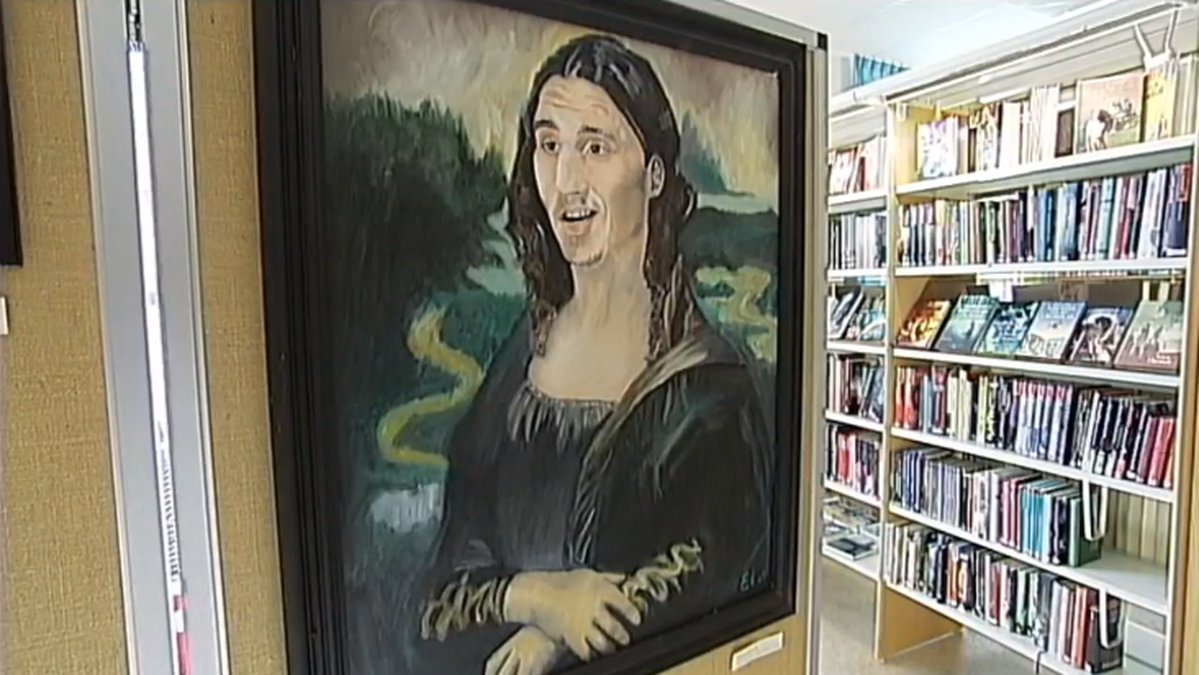En Mona Lisa-tolkning av Zlatan.